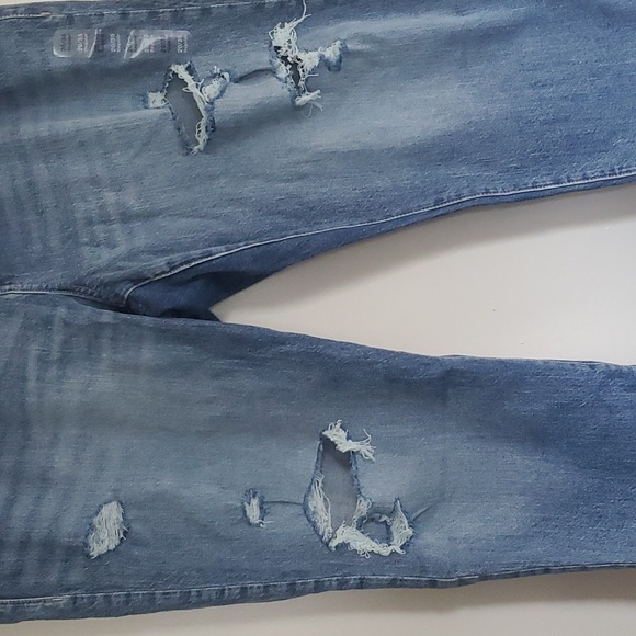 GAP Denim Universal Slim Distressed Boyfriend Ankle Jeans 20/35R - Picture 3 of 11